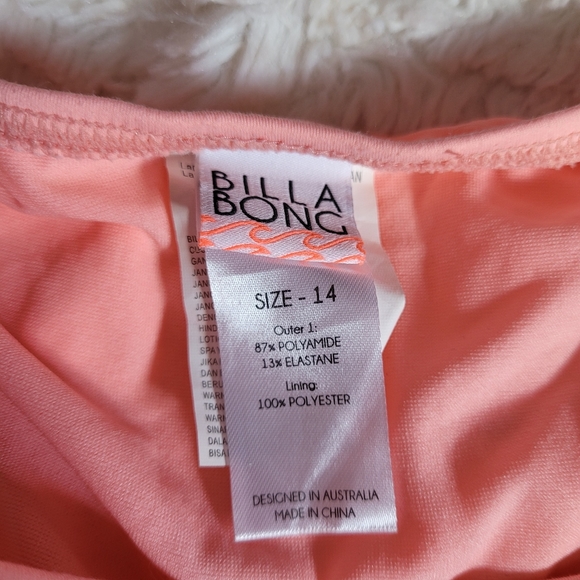 *Sale* Billabong Bandeau Bikini Set Top 12 D- DD Bottom 14 Swimsuit - Picture 6 of 6